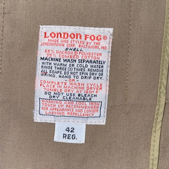 London Fog Trench Coat Vintage - Picture 3 of 3